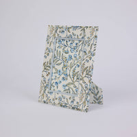 Block Printed Picture Frame (5x7) - Songbird Blue Stone