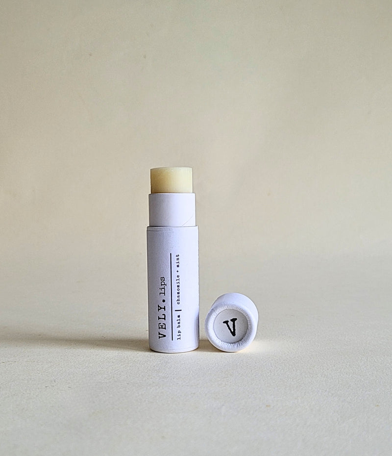 Natural Vegan Lip Balm with Chamomile Extract and Mint