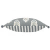 Sessile Leaf Printed Cushion Cover in Delph Blue