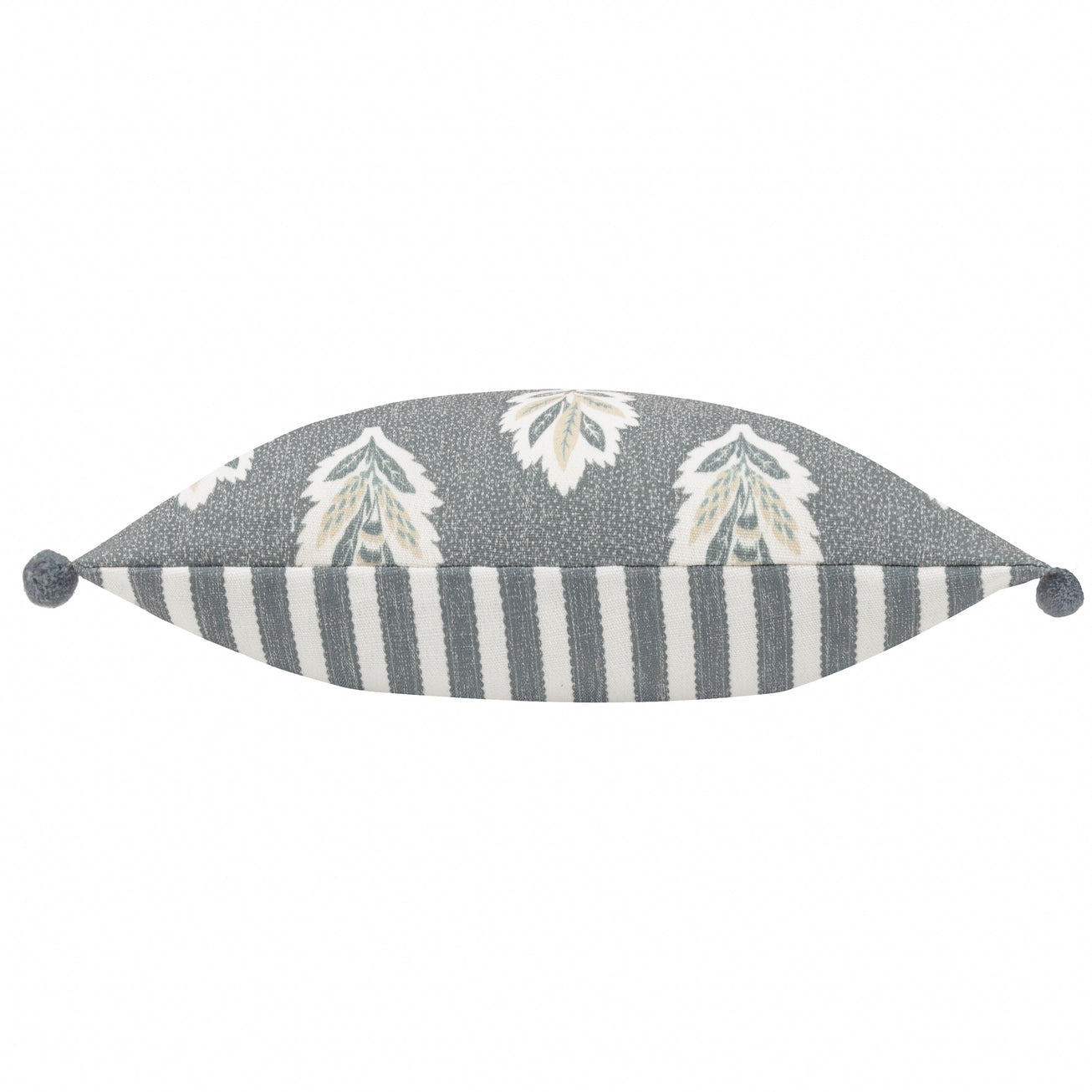 Sessile Leaf Printed Cushion Cover in Delph Blue