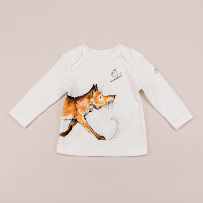 Dexter Fox Print Long Sleeve T-Shirt