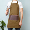 Leather and Canvas Apron – Navy or Olive