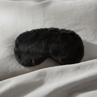 Grey Luxury Faux Fur Eye Mask