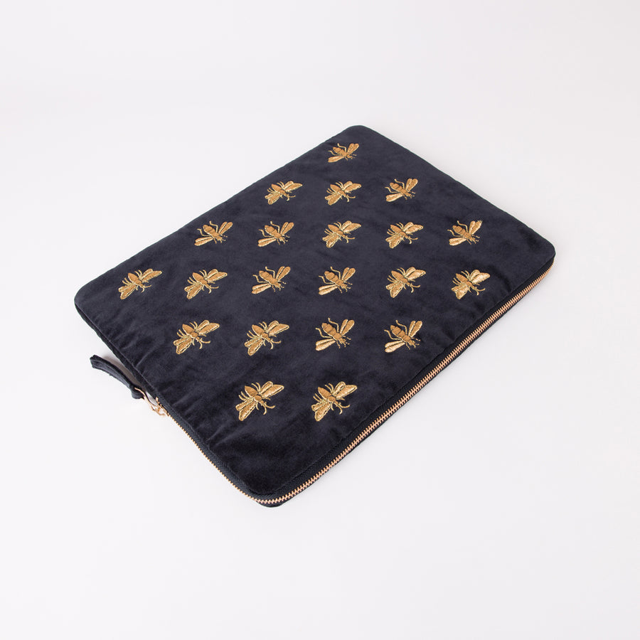 Honey Bee Laptop Case Large – Charcoal