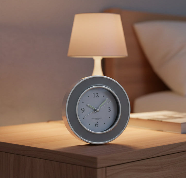 Chiffon and Silver Alarm Clock