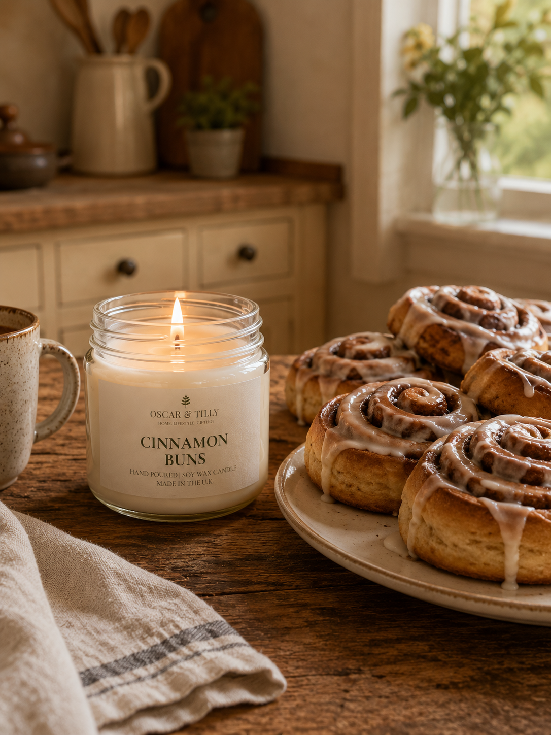 Cottage Kitchen Collection - Cinnamon Buns Candle
