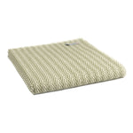 Organic Cotton Herringbone Throw ~ Olive