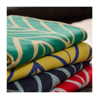 Cotton Nordic Jade & Cream Throw
