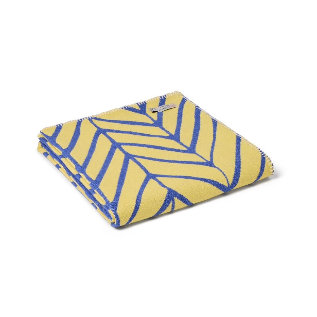 Cotton Nordic Yellow & Lavender Throw