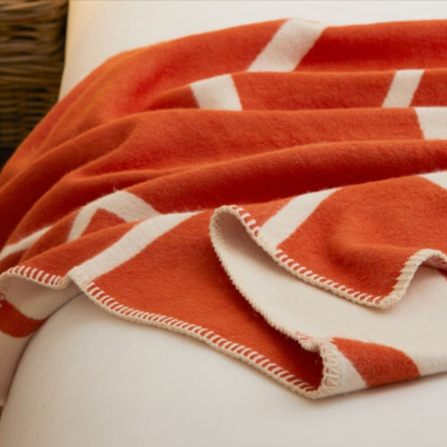 Organic Cotton Twig Throw ~ Cinnamon