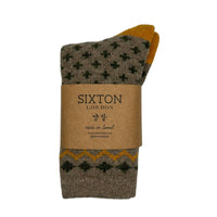 Helsinki Nordic Style Socks in  Mustard