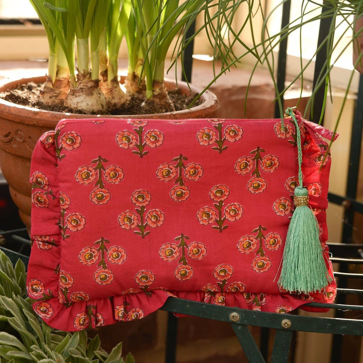Frilled Pouches in 2 colours