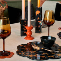 Addison Ross - Small Orange Bobbin Candlestick - 10cm