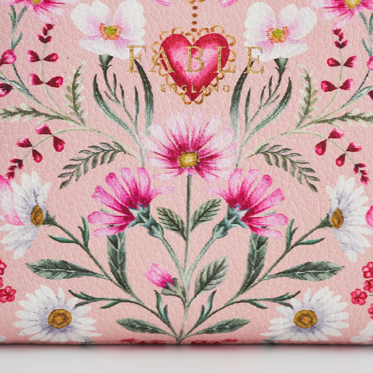 Floral Heart Pink Purse