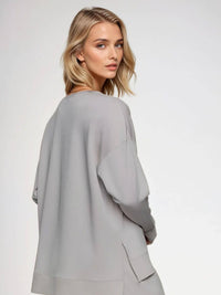 Supersoft Longline Sweatshirt in Cloud