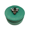 Jewellery Travel Pot in Marine with Queen Bee Brooch