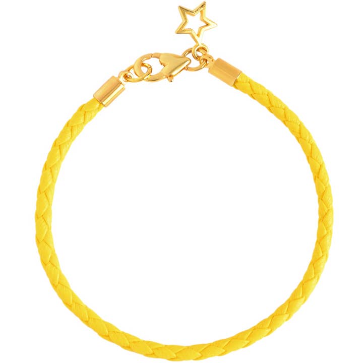 Plaited Stacklet Bracelets in Silver or Yellow