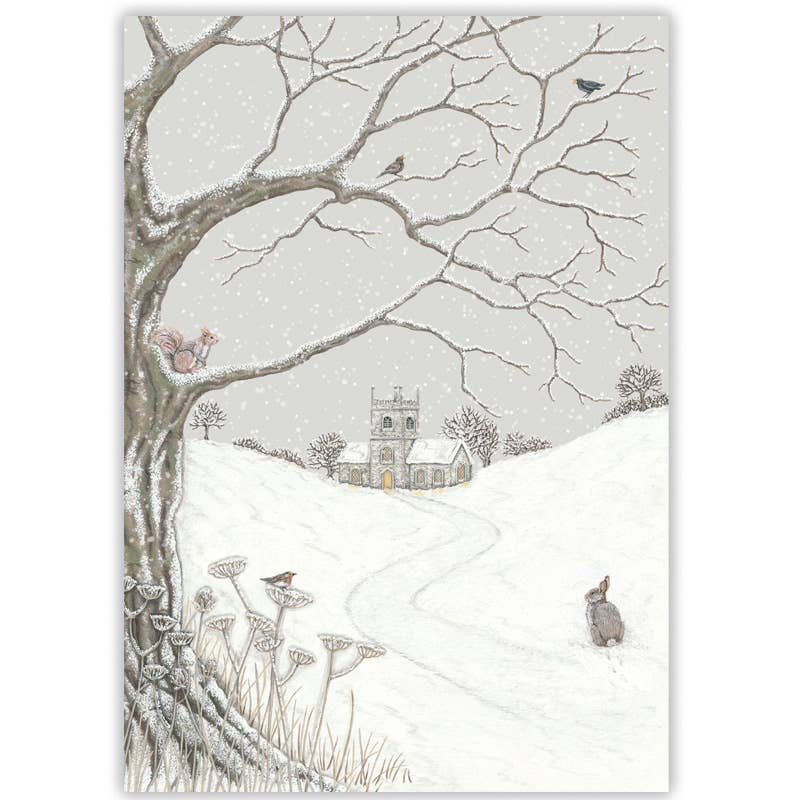 Church in the Snow | Christmas Card (A5 oversized single)