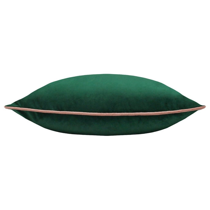 Meridian Velvet Cushion Cover ~ Emerald & Blush