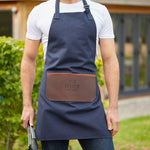 Leather and Canvas Apron – Navy or Olive