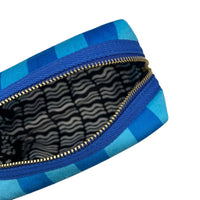Stripe Velvet makeup bags in 4 colours