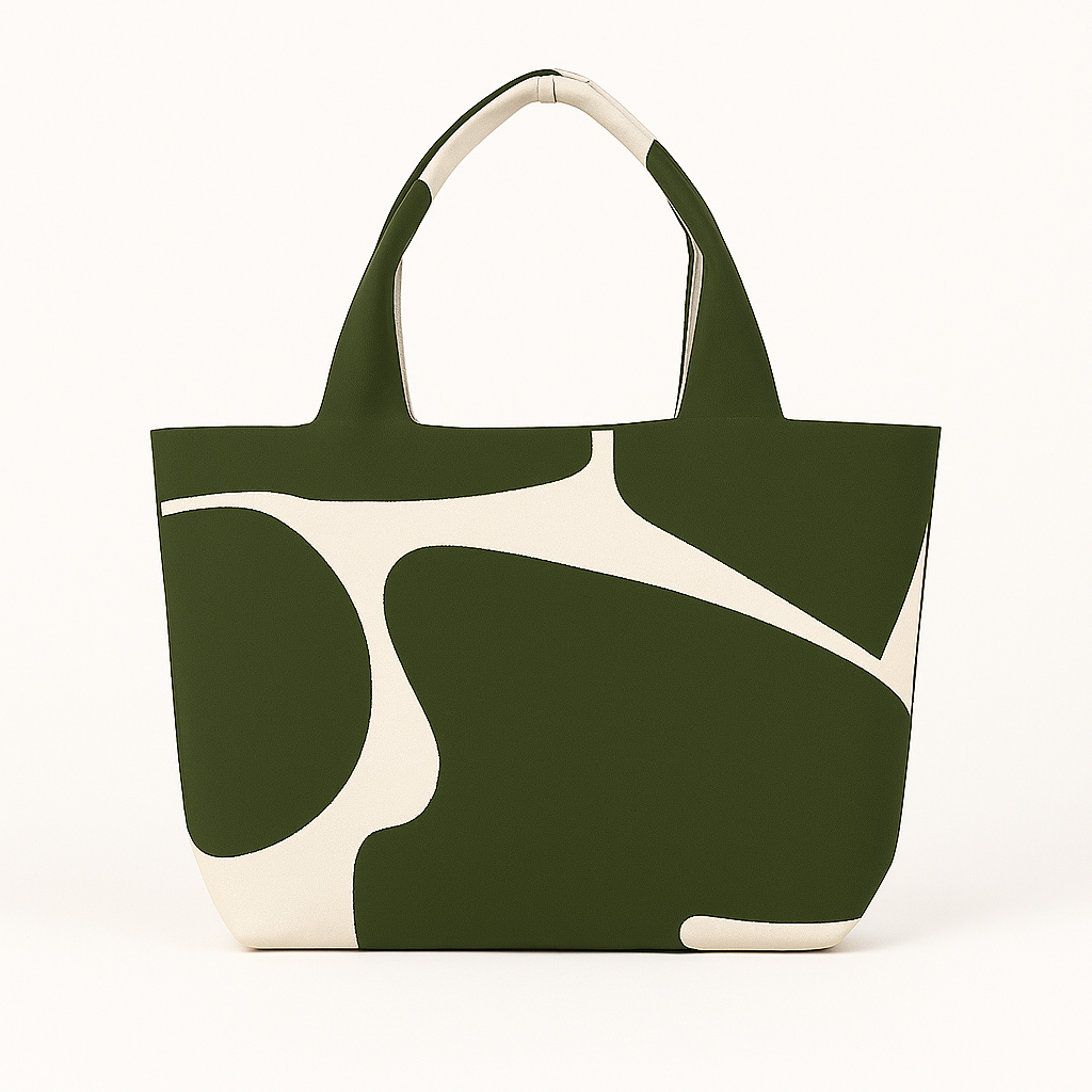 The Cow Tote - Green and white