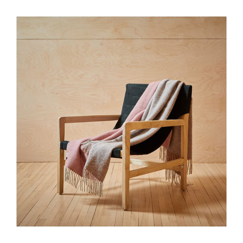 Dartmoor Sunken Pink Pure New Wool Throw