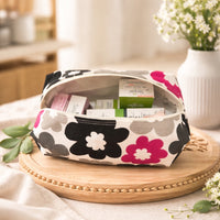 Handmade Bright Retro Floral Wash Bag