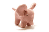 Chunky Knit Organic Small Baby Elephant Plush Toy