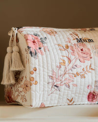 Vintage Rose Makeup Bag