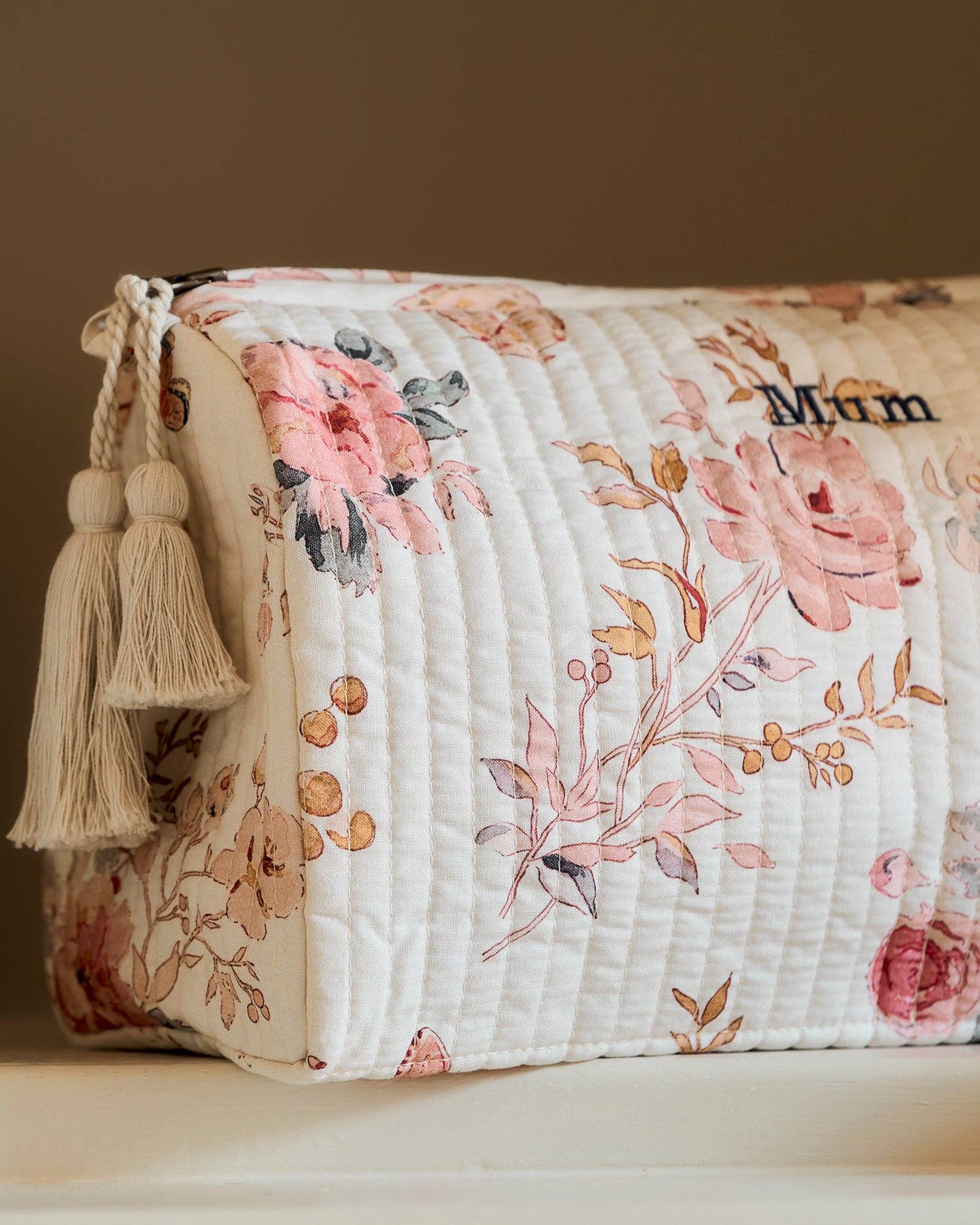Vintage Rose Makeup Bag