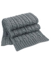 Cable Knit Melange Unisex Scarf