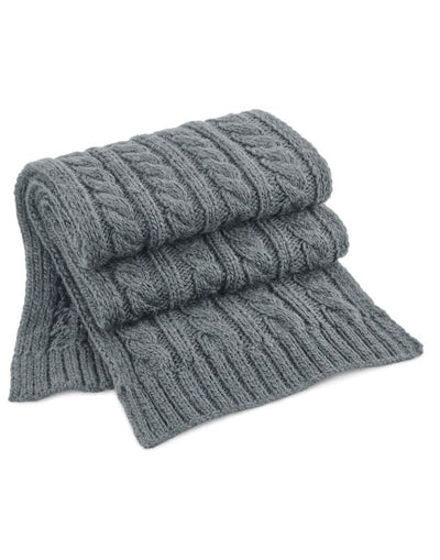 Cable Knit Melange Unisex Scarf