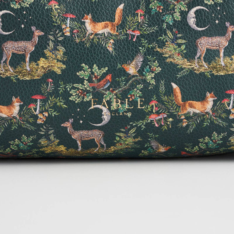 Into the Woods Green Small Pouch