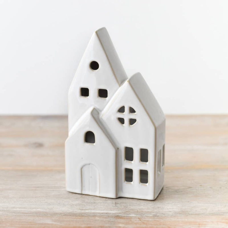LED Three Houses Ornament