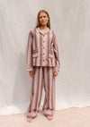 Cotton Pyjamas in Pink Stripe