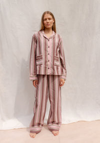 Cotton Pyjamas in Pink Stripe