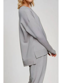 Supersoft Longline Sweatshirt in Cloud