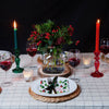 Glass Candle Holder ~ in 4 colours