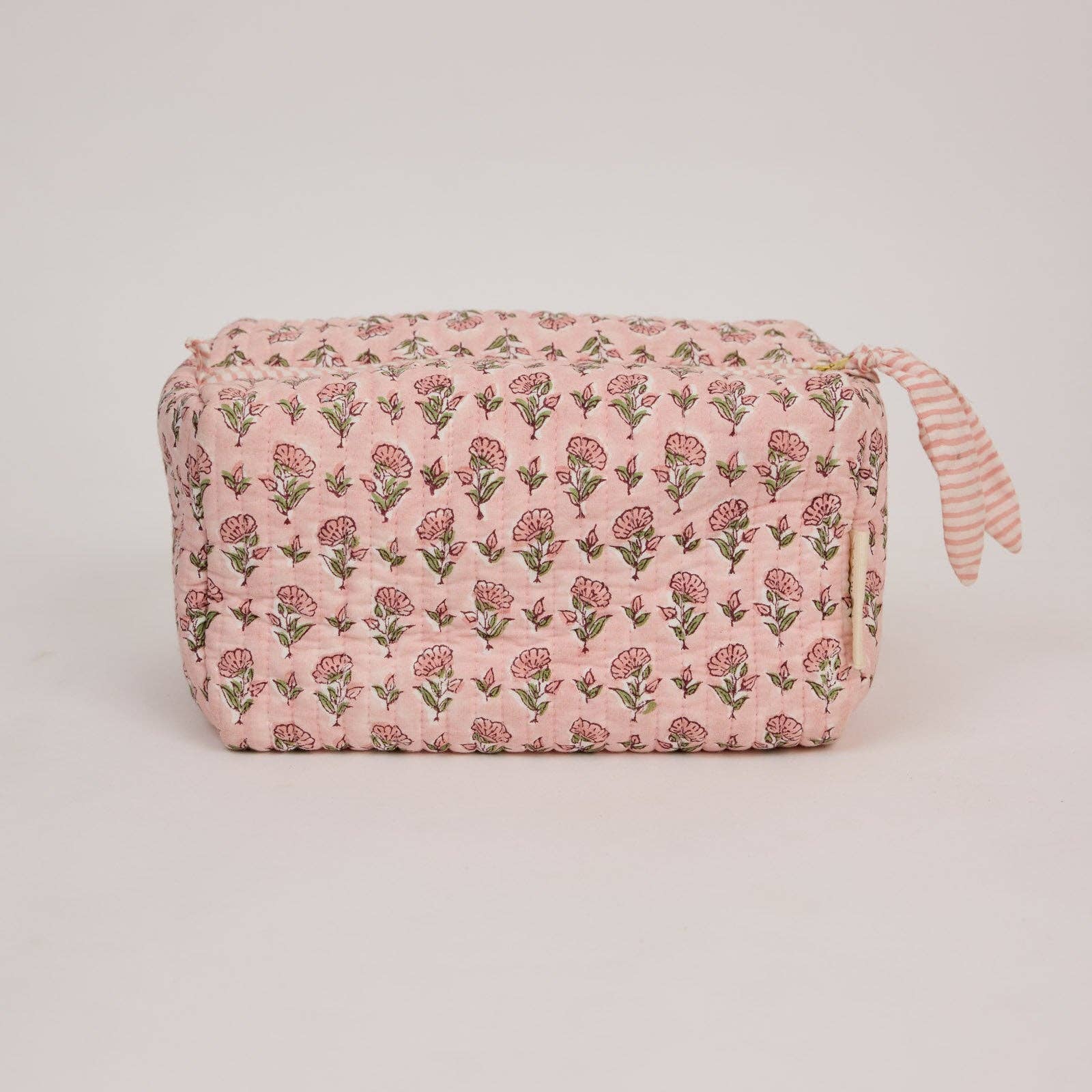 Organic Cotton Toiletry Bag - Ditsy Floral Blush
