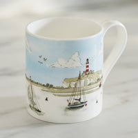 Coastal Boats Scene Mug