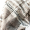Hand Loomed Striped Linen Scarf ~ in 4 fresh colourways