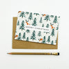 Reindeer and Christmas Trees Merry Christmas Cards - pack of 8