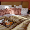 Cotton Throw in Olive Argyle