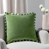 Dora Square Cushion Cover ~ Leaf Green