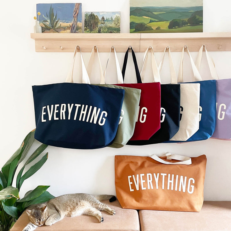 Everything Really Big Bag ~ in Forest Green, Peach, Sea Glass, Midnight or Pink