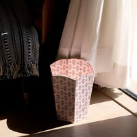 Block Printed Waste Paper Basket ~ in 3 pretty patterns