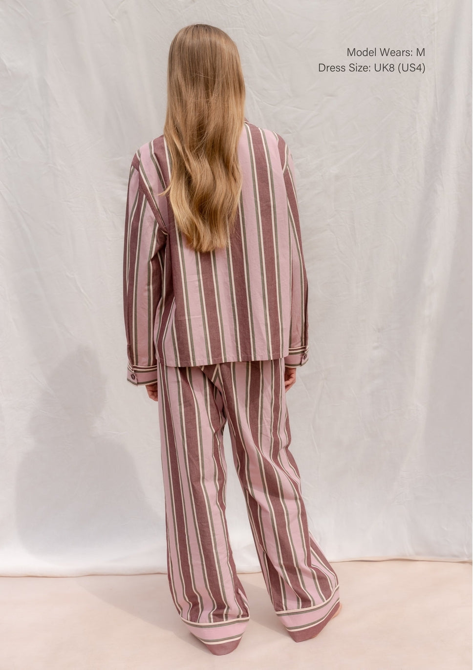 Cotton Pyjamas in Pink Stripe