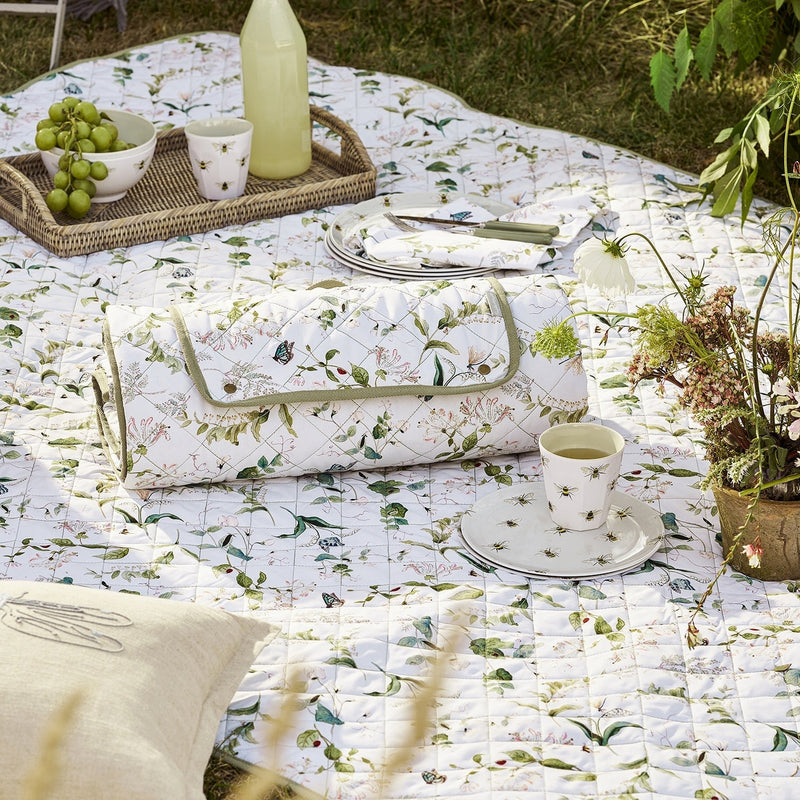 Wild Floral Picnic Blanket by Sophie Allport