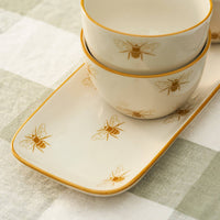 Sophie Allport - Honey Bees Stoneware Nibbles Bowl (Set of 3)